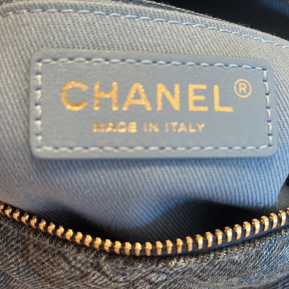 Chanel Denim Printed Destination Chenonceau Bowling Bag - Picture 10 of 15